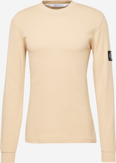 Calvin Klein Jeans T-Shirt en beige / noir, Vue avec produit