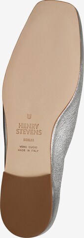 Henry Stevens Lace-Up Shoes 'Audrey PW' in Silver