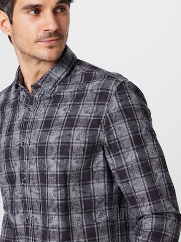 GARCIA Regular fit Button Up Shirt in Grey