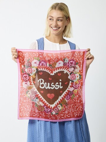 CODELLO Traditional shawl in Red