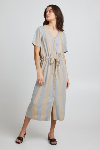 ICHI Blousejurk 'IHEA DR - 20116066' in Beige
