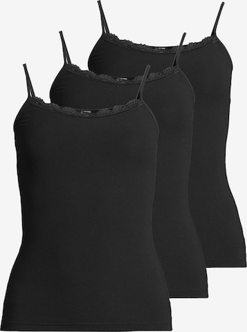 Nina von C. Unterhemd 'Body & Soul' in Schwarz: Vorderseite