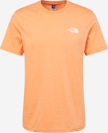 THE NORTH FACE Shirt 'Simple Dome' in Oranje: voorkant
