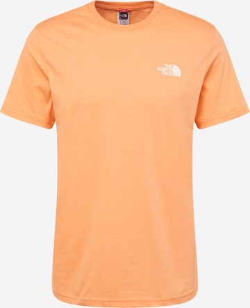 Tricou 'Simple Dome' de la THE NORTH FACE pe portocaliu: față