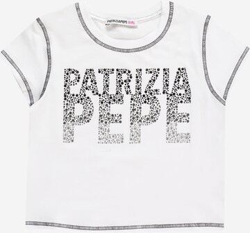 T-Shirt 'MAGLIA' PATRIZIA PEPE en blanc : devant