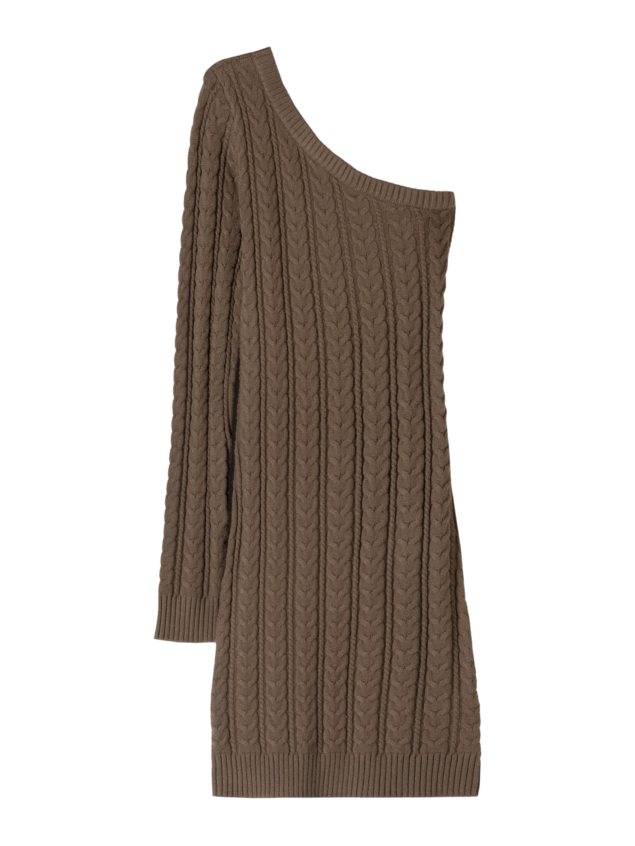 Abito in maglia di Bershka in marrone: frontale