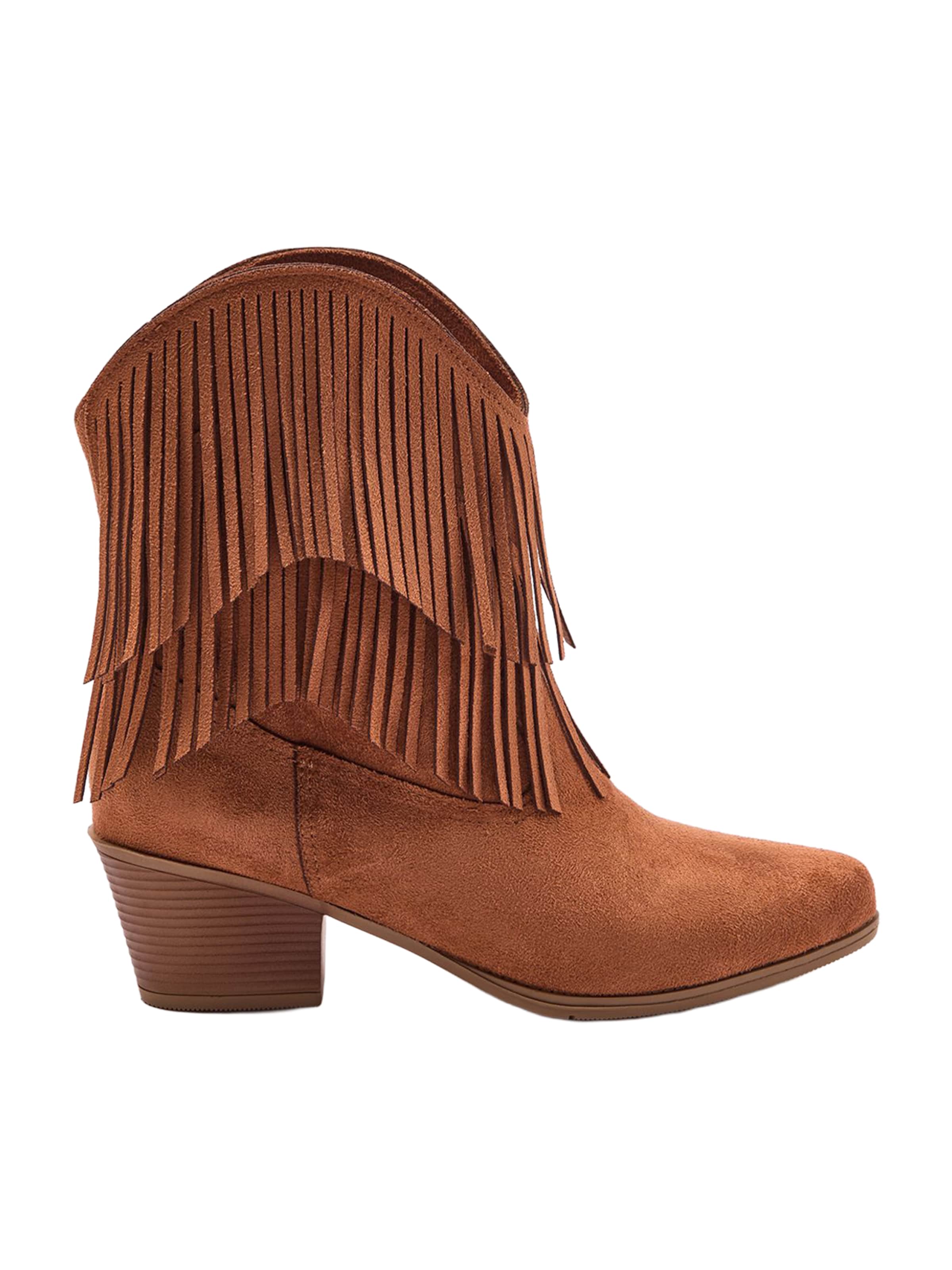 Bottes de cowboy Trendyol en marron : devant