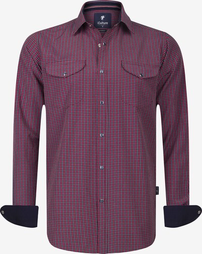 DENIM CULTURE Button Up Shirt 'Bonoaldo' in Navy / Wine red / White, Item view