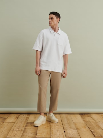 DAN FOX APPAREL Shirt 'Justin' in White