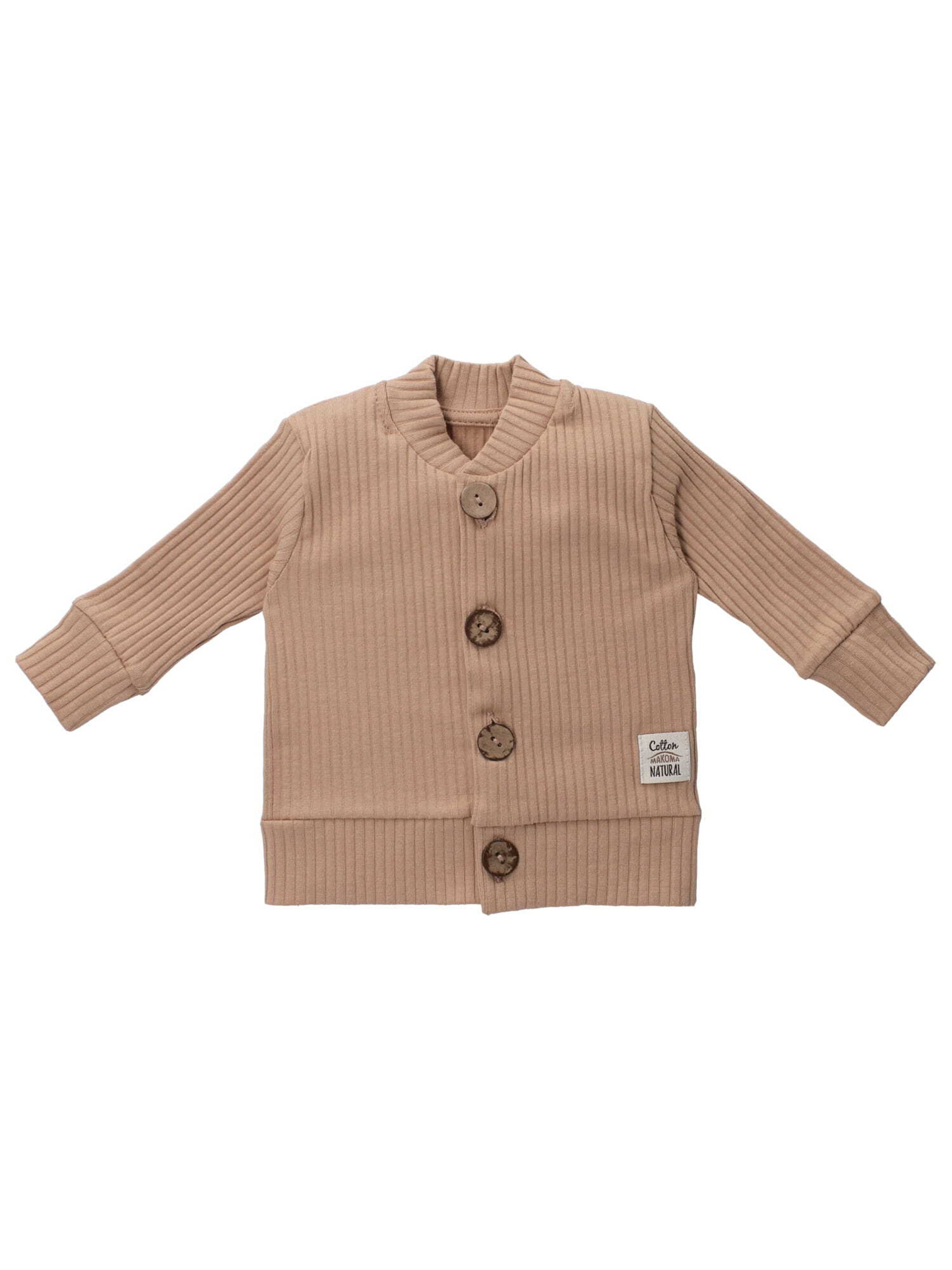 Makoma Knit cardigan in Brown: front