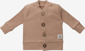 Makoma Knit Cardigan in Brown: front