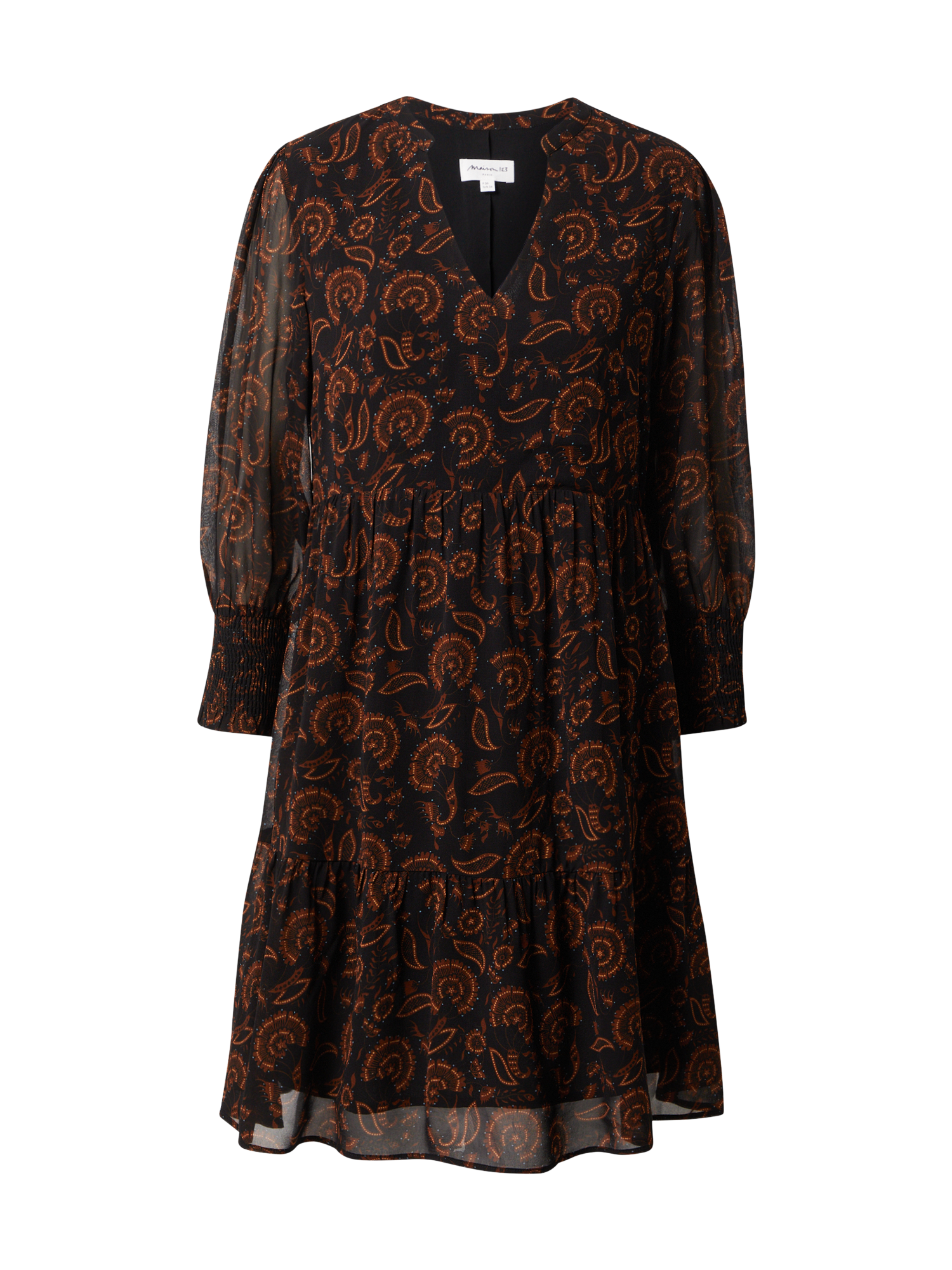Plus size Odzież Maison 123 Sukienka koszulowa NADIRA w kolorze Czarnym 