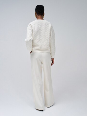 Pull-over ' Texturiertem' Salsa Jeans en blanc