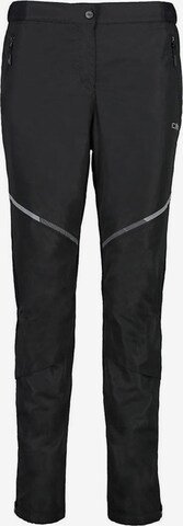 CMP Slim fit Outdoor Pants in Black: front