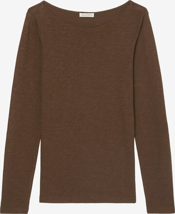 T-shirt Marc O'Polo en marron : devant