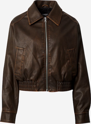 Veste mi-saison 'MINDY' ONLY en marron : devant