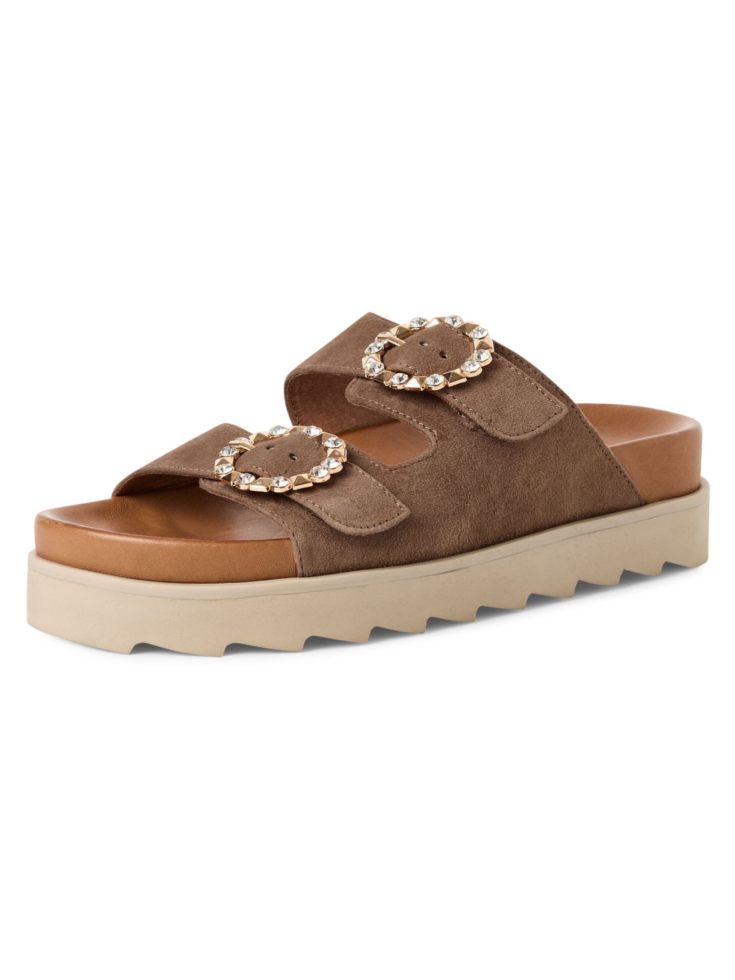 Mule Tamaris en marron : devant