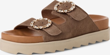 Mule Tamaris en marron : devant