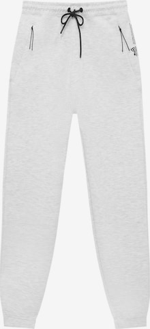 Pull&Bear Zúžený Kalhoty – šedá: přední strana