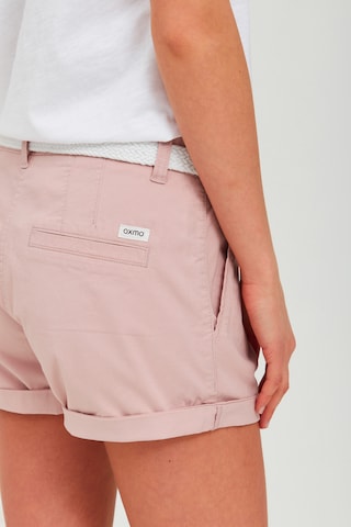 Oxmo Regular Chino Pants 'Channet' in Pink