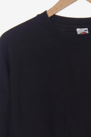 FRUIT OF THE LOOM Sweatshirt & Zip-Up Hoodie in XL in Black