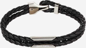 DIESEL - Pulseira em preto: frente