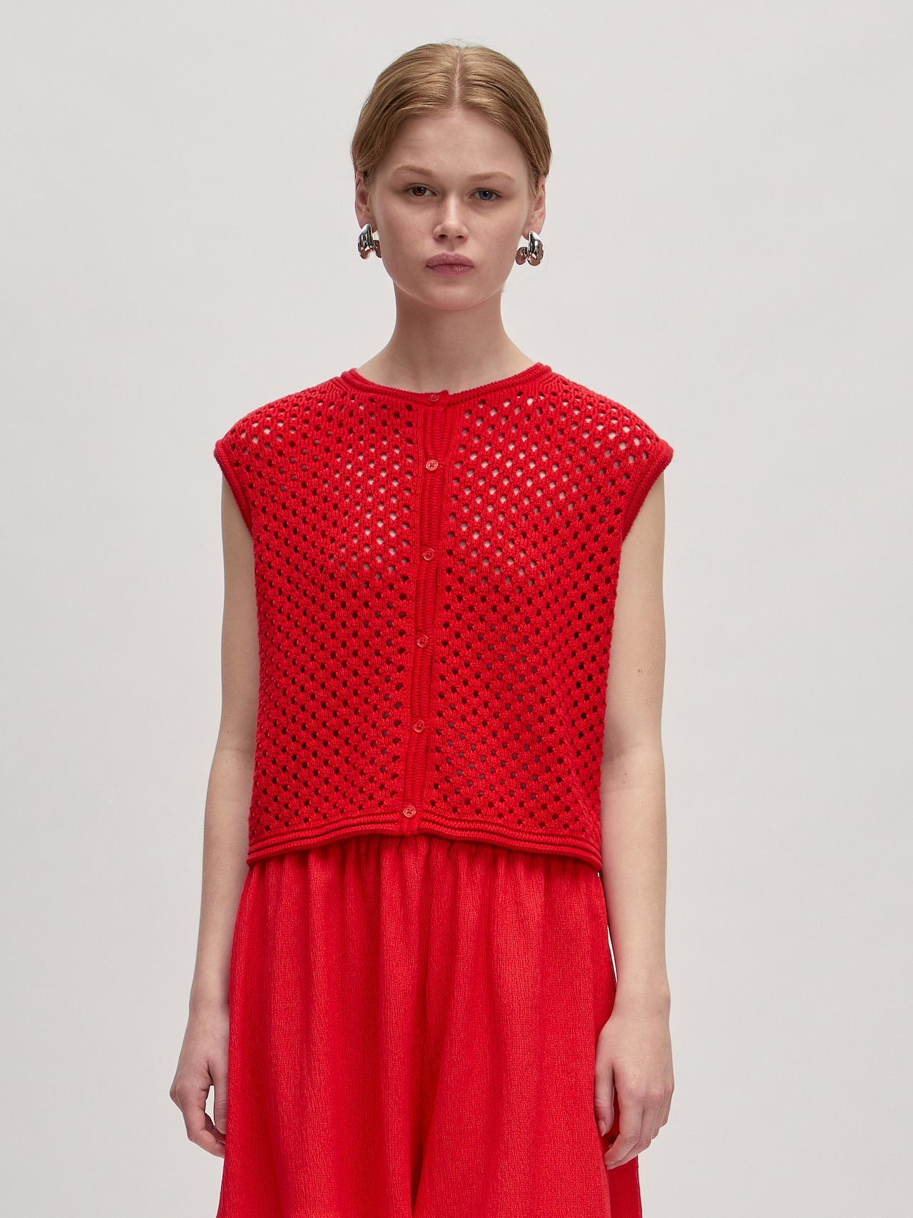 EDITED Bodywarmer 'Mina' Rood