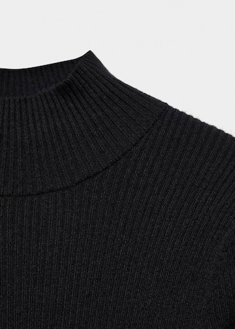 Rochie tricotat de la MANGO pe negru