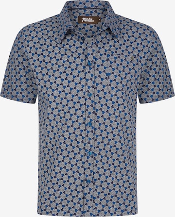 4funkyflavours Slim fit Button Up Shirt 'Gloomy Sunday' in Blue: front