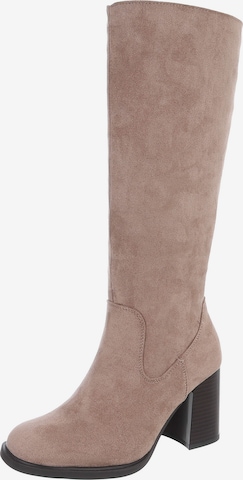 Ital-Design Stiefel in Braun: Vorderseite