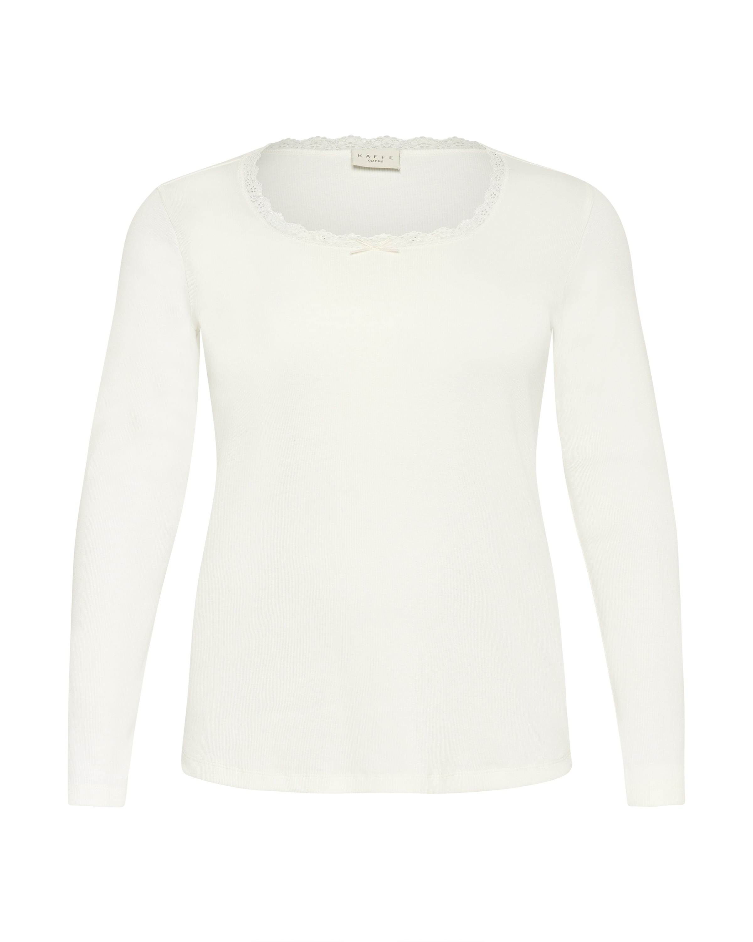 KAFFE CURVE Shirt 'KCbritt' in White: front