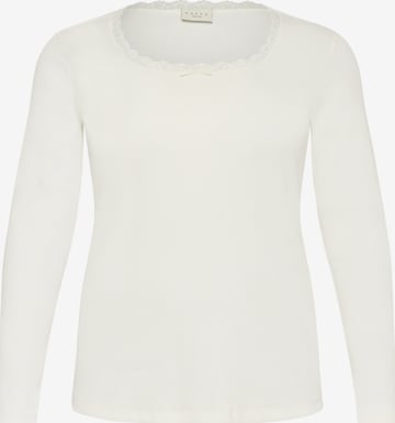 KAFFE CURVE Shirt 'KCbritt' in White: front