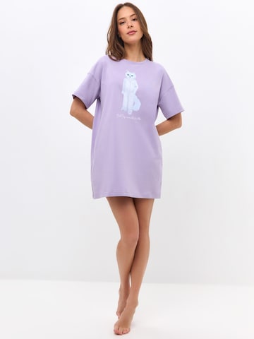CAT by Maniita Lacitta Nightgown in Purple: front