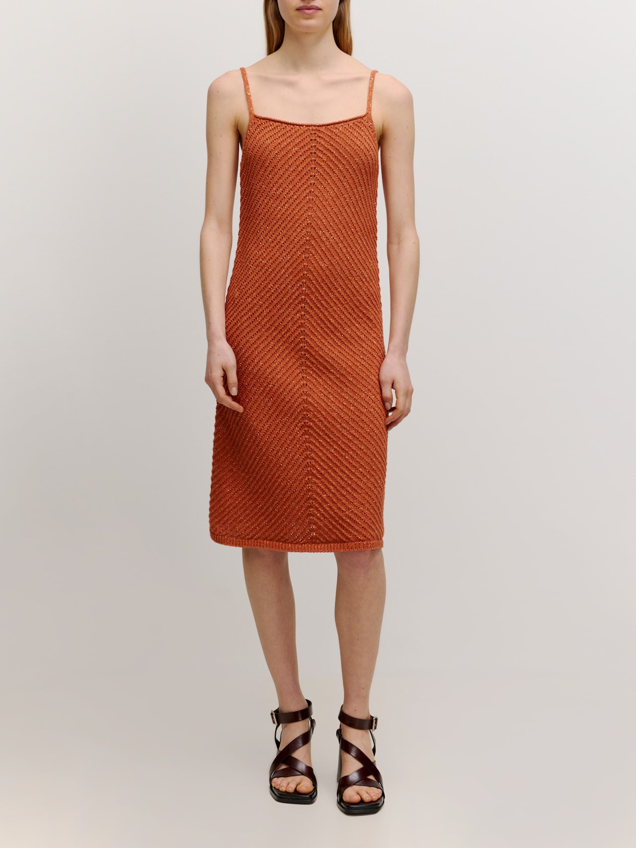 EDITED Jurk 'Almina' Oranje