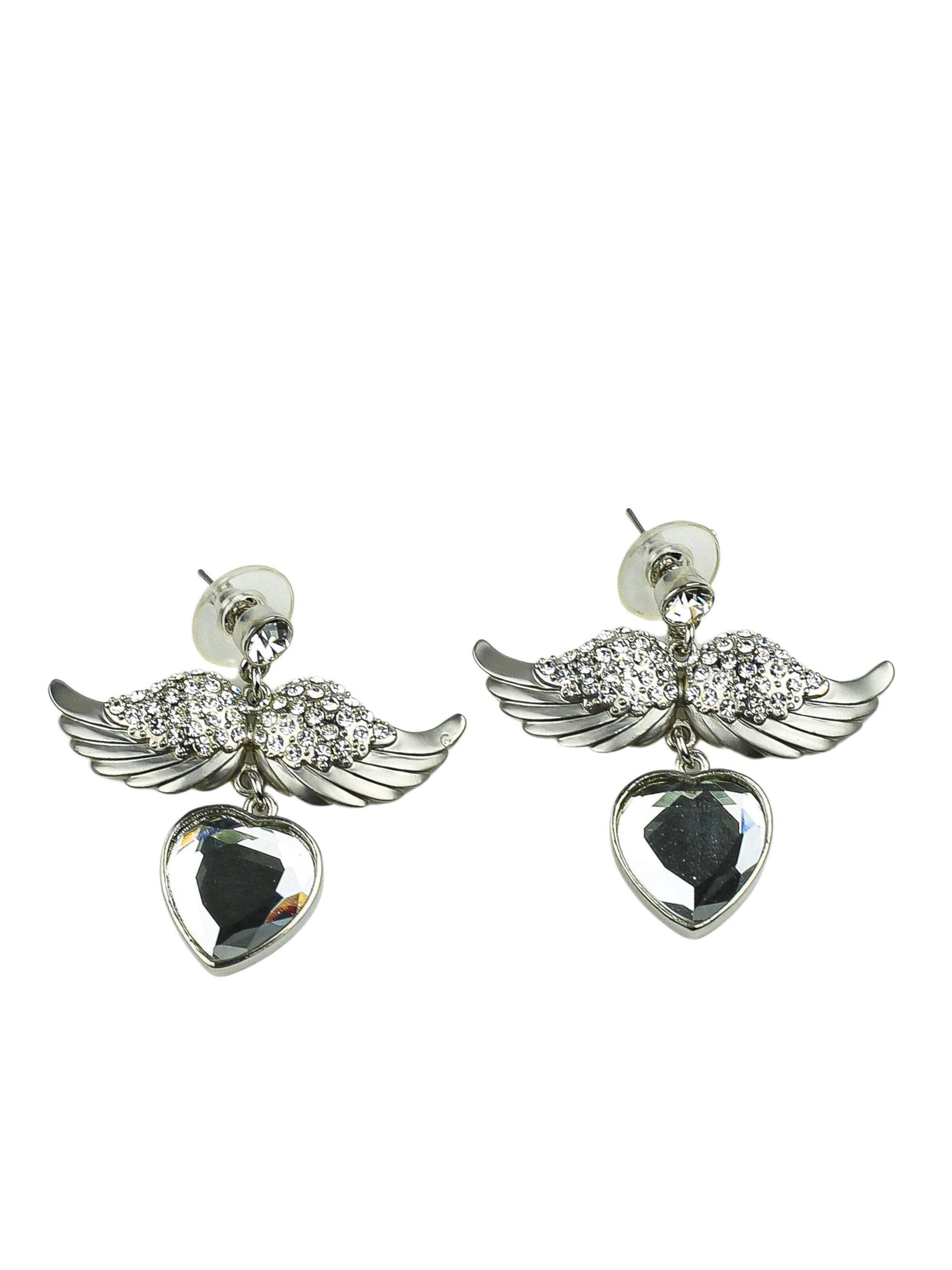 COLLEZIONE ALESSANDRO Earrings 'Engelchen' in Silver: front