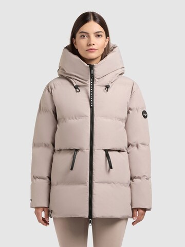 khujo Winter Jacket in Beige: front