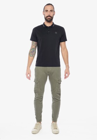 Le Temps Des Cerises Tapered Chino 'KOGE' in Groen