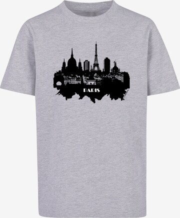 F4NT4STIC Shirt 'Cities Collection - Paris skyline' in Grau: predná strana