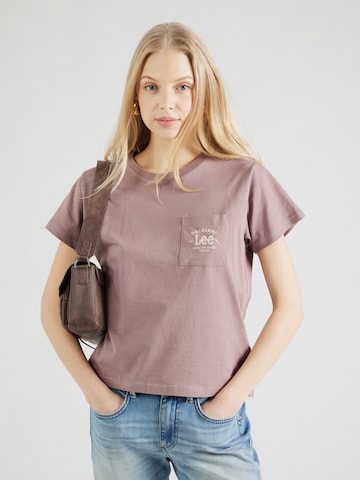 Lee T-shirt i lila: framsida