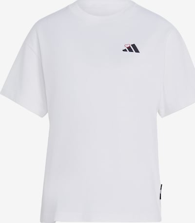 XS dydžio Sportiniai marškinėliai 'EMBROIDERY PACK LOOSE GRAPHIC' iš ADIDAS SPORTSWEAR, spalva – raudona / juoda / balta, Prekių apžvalga