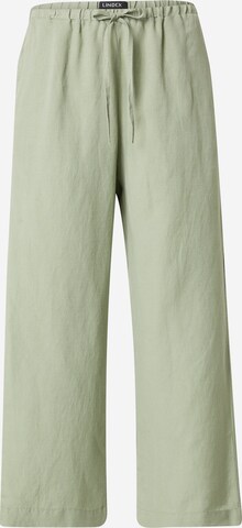 Lindex Loosefit Παντελόνι 'Bella' σε πράσινο: μπροστά