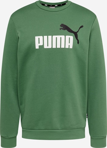 PUMA Athletic Sweatshirt in Green: front