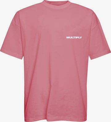 T-Shirt Multiply Apparel en rose : devant
