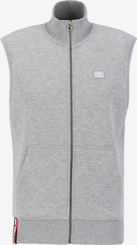 Gilet di ALPHA INDUSTRIES in grigio: frontale