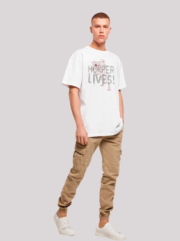 F4NT4STIC Shirt 'Stranger Things Hoppers Live Netflix TV Series' in Wit