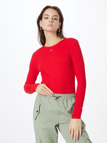 Tommy Jeans - Camiseta en rojo: frente