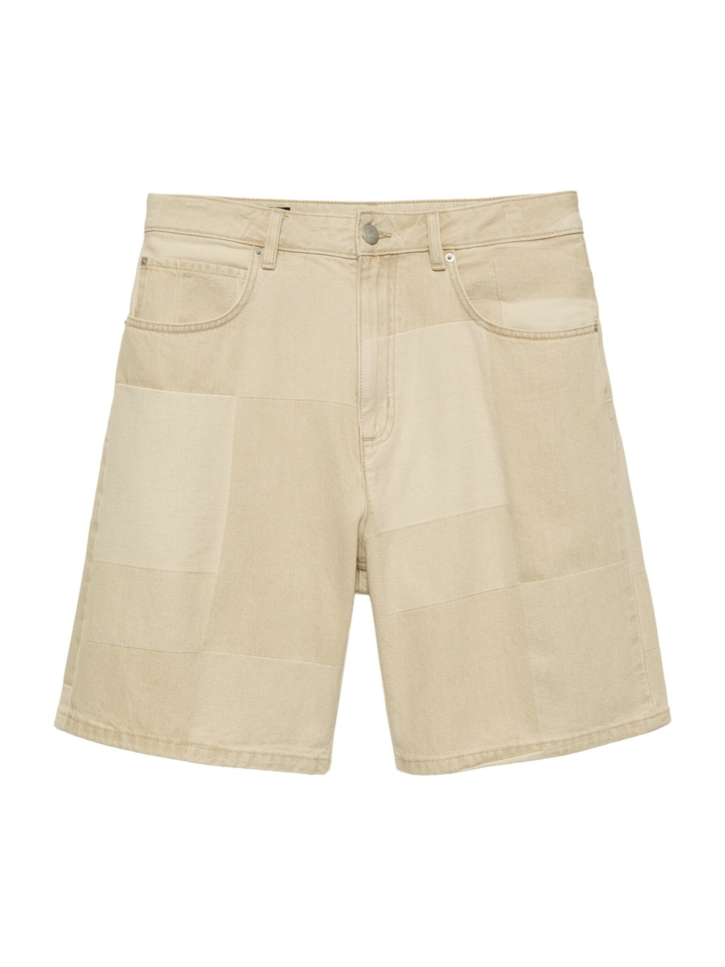 Pull&Bear Szabványos Nadrág - bézs: elől