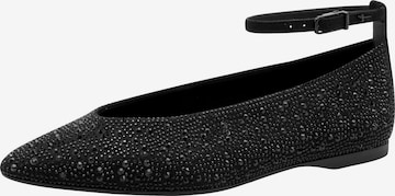 Ballerines à lanières Tamaris en noir : devant