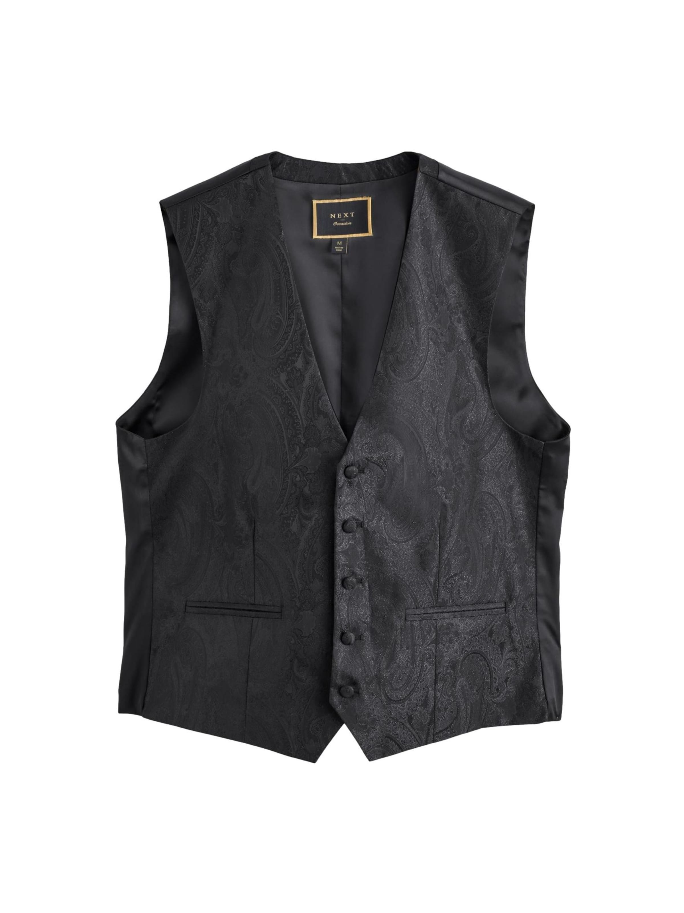 Next Suit vest in Gold: front