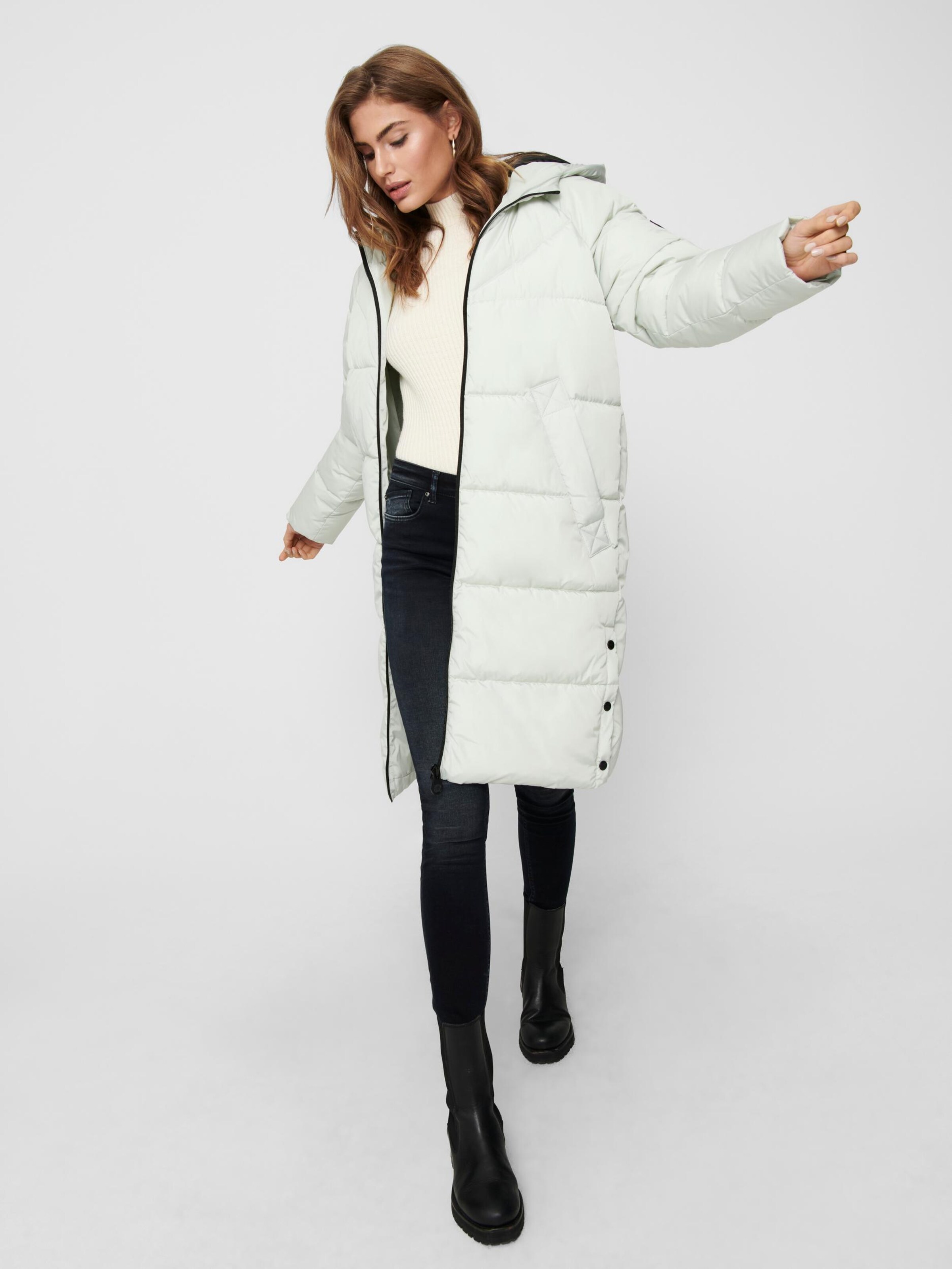 Vêtements Manteau d’hiver Amanda ONLY en Blanc 